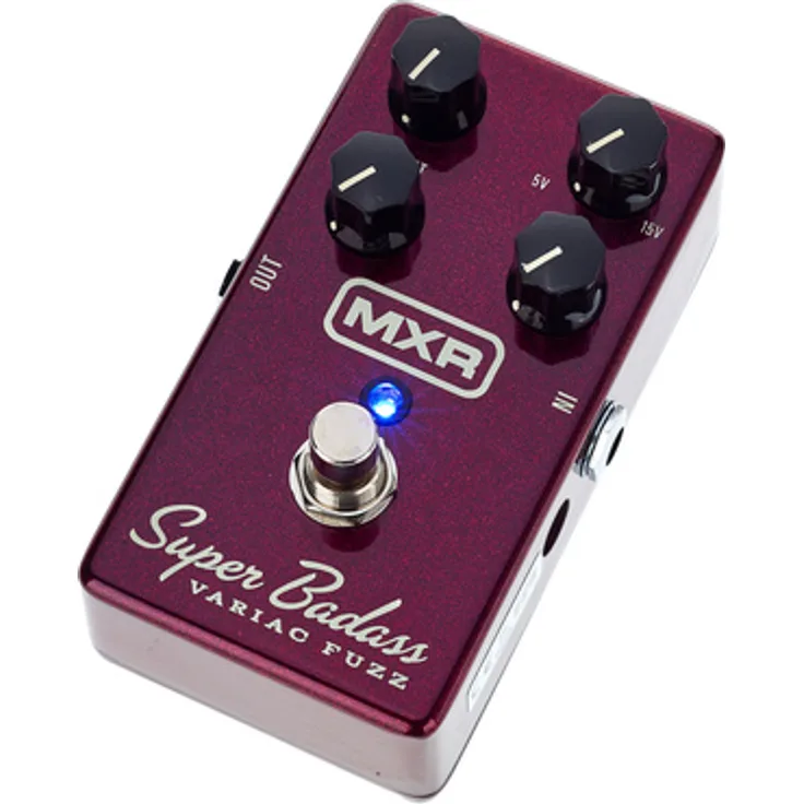 MXR M 236 Super Badass Variac Fuzz, Fuzz Effekt Pedal mit Vintage Silizium Schaltung, True Bypass und variabler Eingangsspannung von 5V-15V