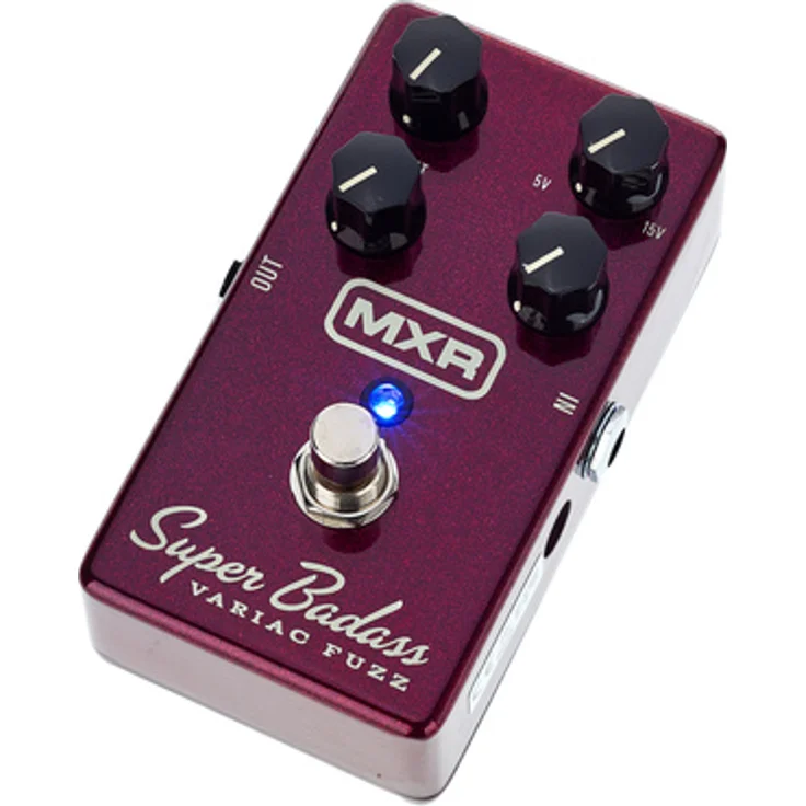 MXR M 236 Super Badass Variac Fuzz, Fuzz Effekt Pedal mit Vintage Silizium Schaltung, True Bypass und variabler Eingangsspannung von 5V-15V