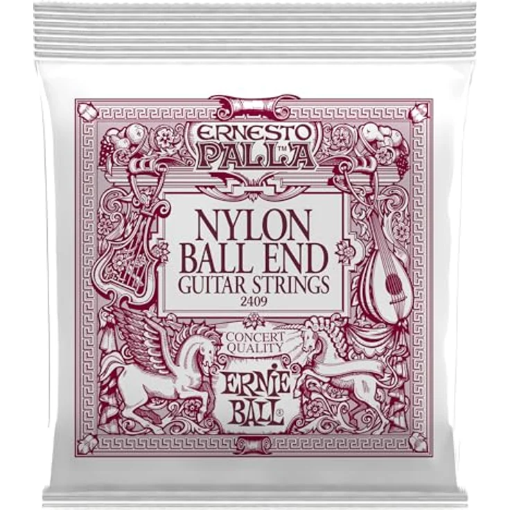 Ernie Ball 2409 Ernesto Palla, Gitarrensaiten Satz für Konzertgitarre, Gold Bass Saiten, Black Diskant, High Tension, mit Ball End – Bild 1
