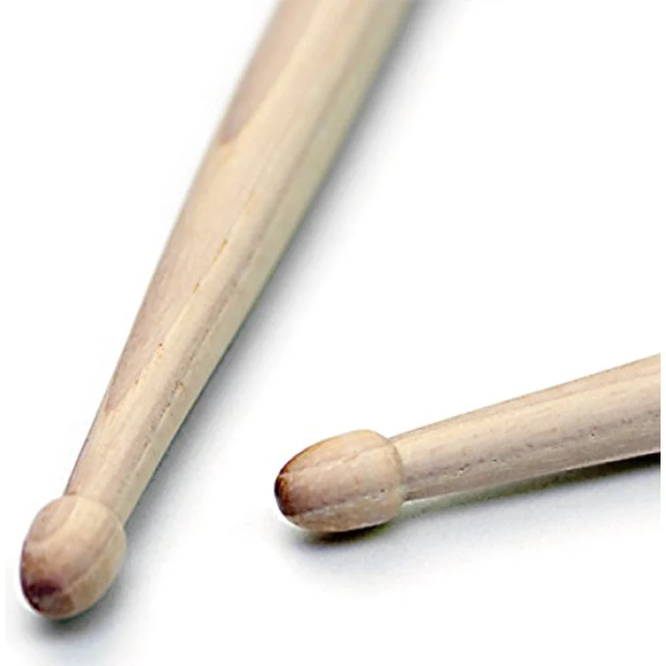 Rohema 7A Hickory Drumstick, natural, unlackiert, Länge 395mm, Durchmesser 13,8mm, Made in Germany – Bild 3