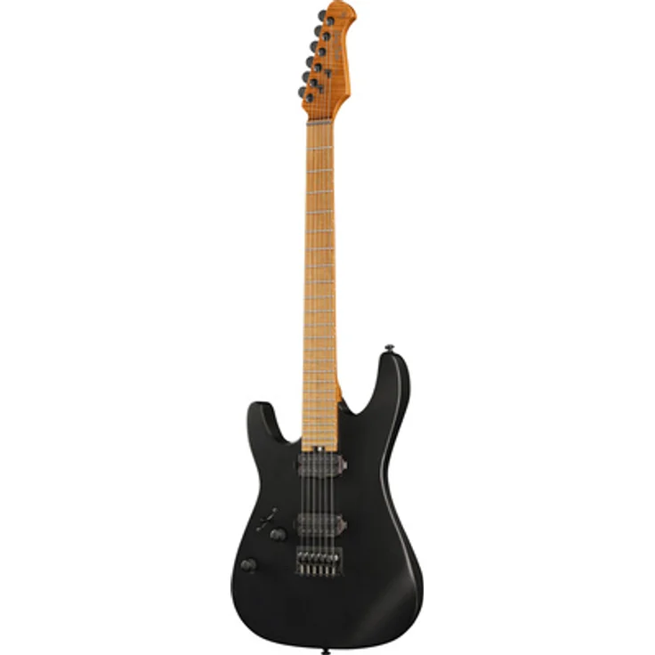 Harley Benton Fusion-IV HH LH MN HT EMG, Linkshänder E-Gitarre mit EMG Humbuckern, Satin Black