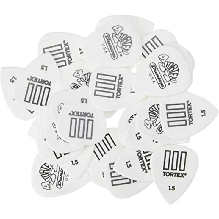 Jim Dunlop Plektrum Tortex T3, 1,50 mm, 72 Stück, hochwertige Gitarrenplektren mit minimalem Verschleiß, hergestellt in den USA – Bild 3