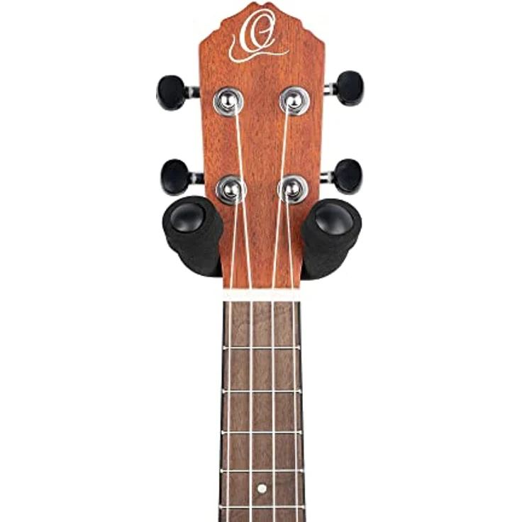 Ortega OUH-1WN, Ukulele Wandhalter aus Walnuss mit gepolstertem Bügel zur sicheren Befestigung – Bild 4