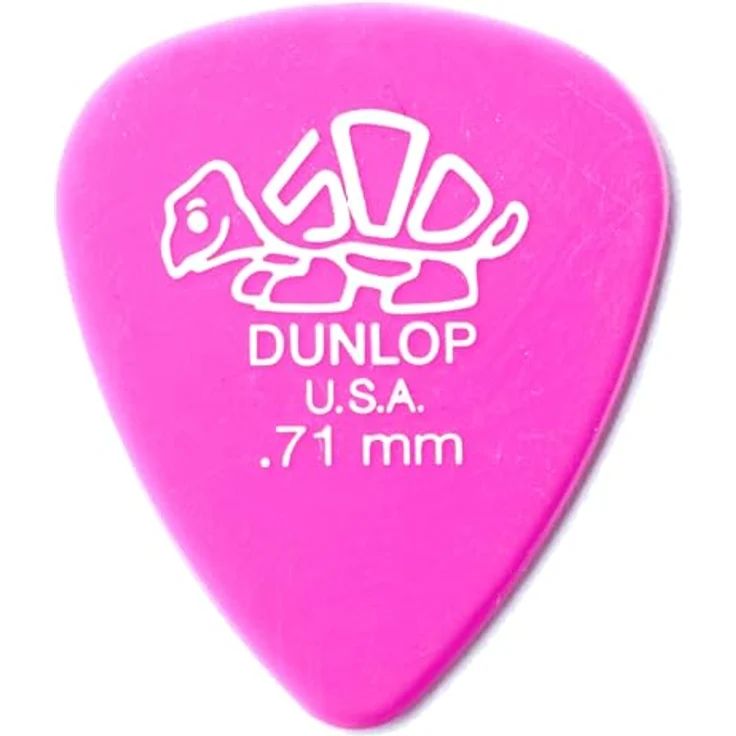 Dunlop Delrin 500 Pick Pink Set, Standard Plektrum, Stärke 0,71mm, 12 Stück – Bild 3