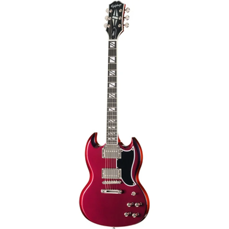 Epiphone SG Custom Futura M, E-Gitarre aus Mahagoni mit ProBucker Ignite Tonabnehmer und Midnight Ember Shift Finish