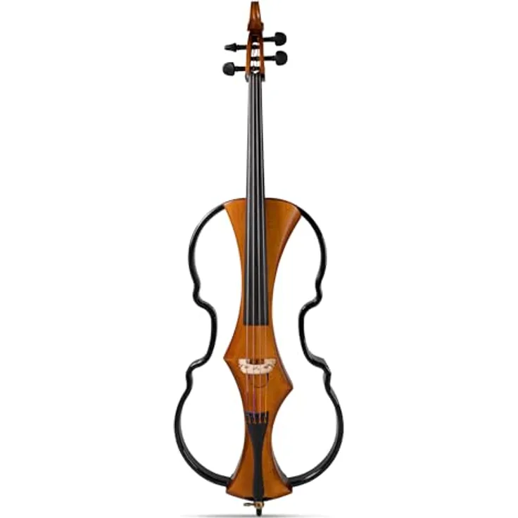 Gewa Novita 3.0 Electric Cello GB, E-Cello mit Spirituslackierung, Korpus aus Linde, Bodenplatte aus Ahorn, goldbraun