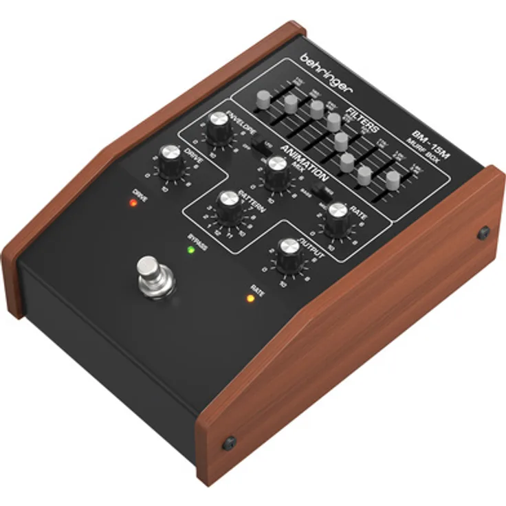 Behringer BM-15M Resonance Filter, Mehrfach-Resonanzfilter-Pedal für E-Gitarre, Bass & Synthesizer mit MIDI/USB-Steuerung und dynamischen Modulationsmöglichkeiten