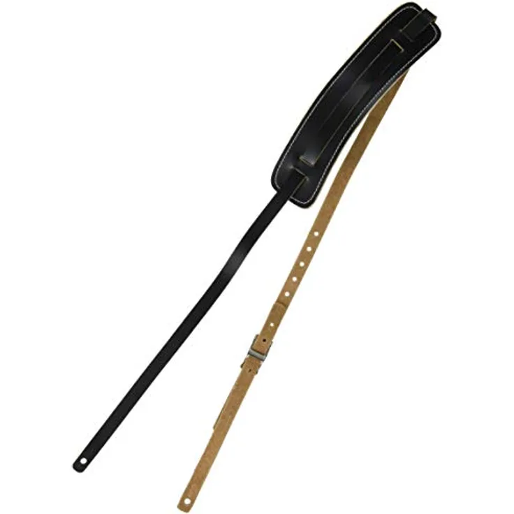 Fender Standard Vintage Strap BK, Gitarrengurt, schwarz, Länge 130-140 cm, Breite 1,5 cm