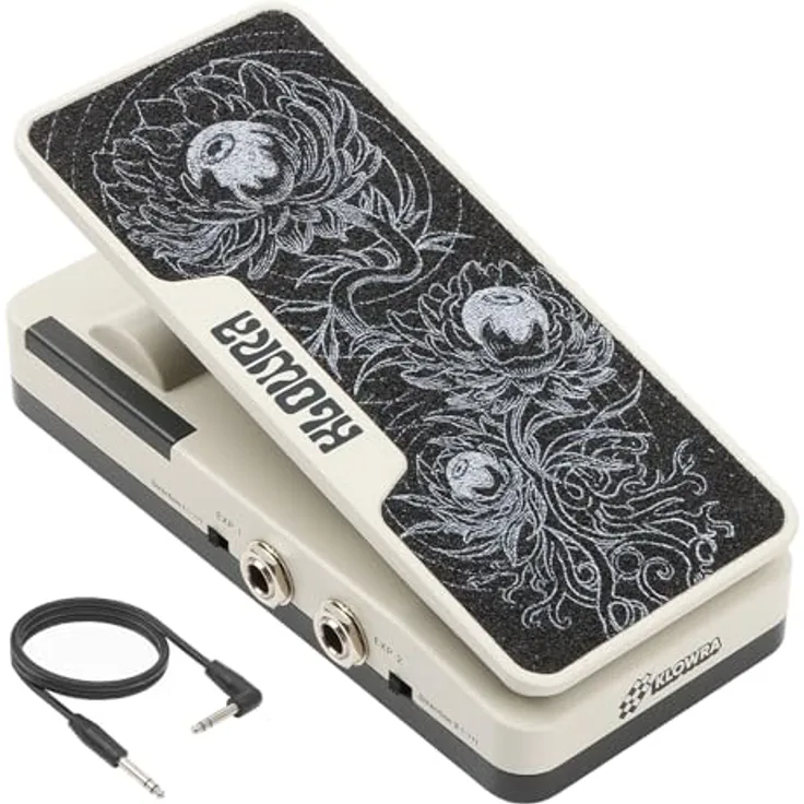 Klowra Mantra Dual Expression Pedal, Gitarren-Effektgerät mit zwei unabhängigen Expressions-Ausgängen und integriertem Fußschalter