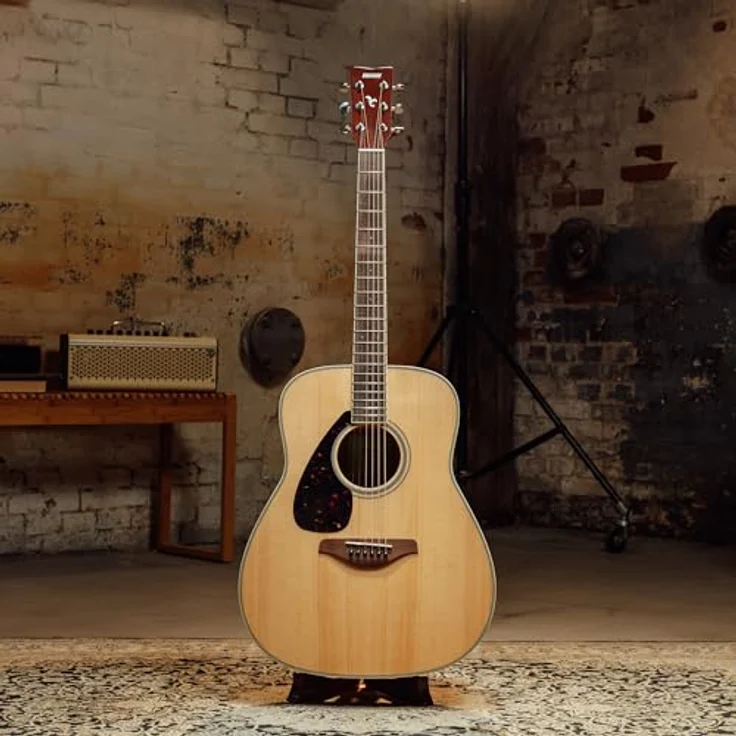 Yamaha FG820L NTII, Linkshänder Akustikgitarre mit massiver Fichtendecke, Mahagoni Boden & Zargen, Naturfinish – Bild 3