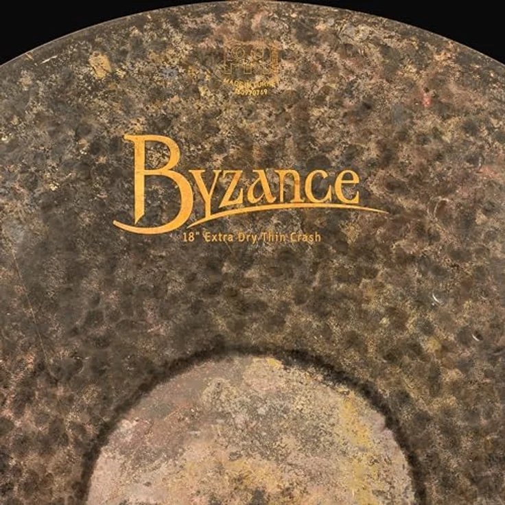 Meinl 18" Byzance Extra Dry T. Crash, sehr dünnes handgehämmertes Cymbal aus B20 Bronze mit tiefem Grundton und schnellem Ausklingen – Bild 5