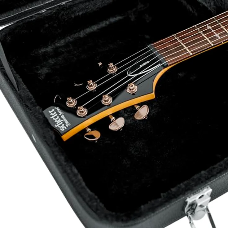 Gator GW - Electric Guitar Case, Koffer für E-Gitarre aus Sperrholz, Schwarz, Innenmaße 105 cm x 32 cm x 9 cm, Gewicht 3,81 kg – Bild 14