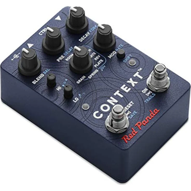 Red Panda Context 2, Gitarren-Effektpedal mit 8 Reverb-Modi, MIDI-fähig, Analog Buffered Bypass, kompakte Bauweise – Bild 2