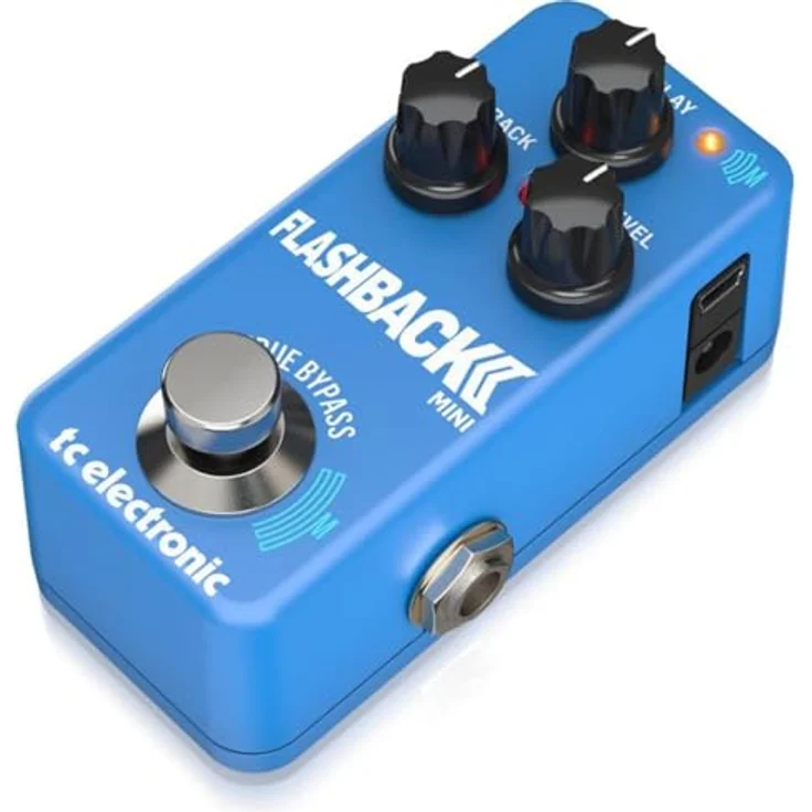 TC Electronic FLASHBACK 2 MINI DELAY, ultrakompaktes Delay-Pedal mit MASH-Fußschalter, neuen Band- und Analogalgorithmen, schwarz – Bild 3