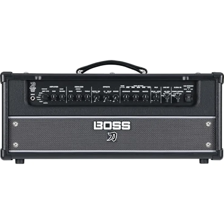 Boss Katana Artist Head Gen 3, 100 Watt Modeling Verstärker mit Tube Logic-Sound und fünf Effekt-Sektionen, grau-schwarz