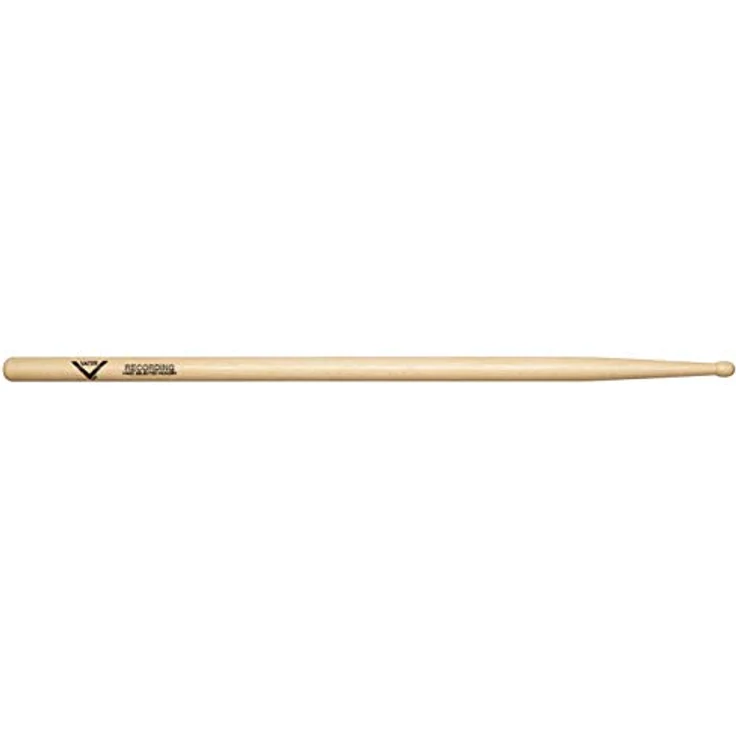 Vater Recording Hickory Wood, Drumsticks mit Holz Kopf, 16 1/4" Länge, 0.560" Durchmesser, excellente Balance und dynamischer Ton – Bild 2