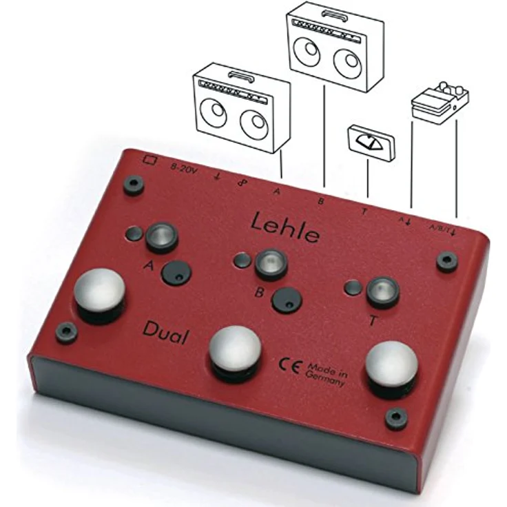 Lehle Dual SGoS, Switcher für zwei Amps mit Tuner, galvanisch isoliert, MIDI-fähig – Bild 2