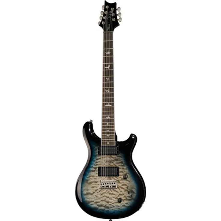 PRS SE Mark Holcomb SVN HL, 7-saitige E-Gitarre mit Mahagoni-Korpus und Holcomb Blue Burst Finish, Seymour Duncan Tonabnehmer