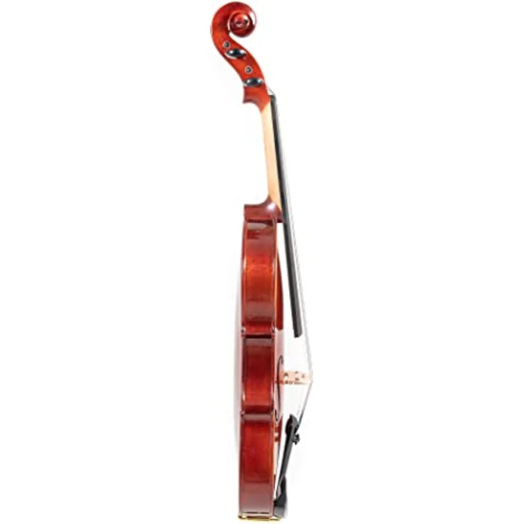 Gewa Pure Violinset EW 4/4, Violine mit massiver Fichtendecke, ebenholz Griffbrett, dunkelrotbraunem Lack und leichten Etui – Bild 4