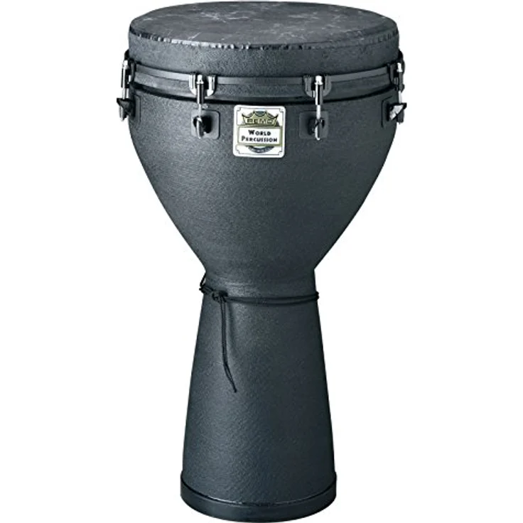 Remo DJ-0012-BE African Collection Djembe, Acousticon Kessel, SKYNDEEP Black Fiberskyn Fell, Black Earth Finish, 12 x 24" – Bild 1