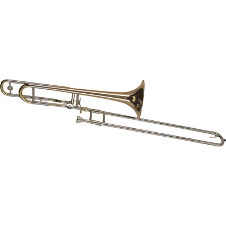 Gewa Bb/F-Trombone 242 FG Vision, Bb/F-Tenorposaune mit Quartventil, Goldmessing, lackiert, inkl. Mundstück und Gigbag