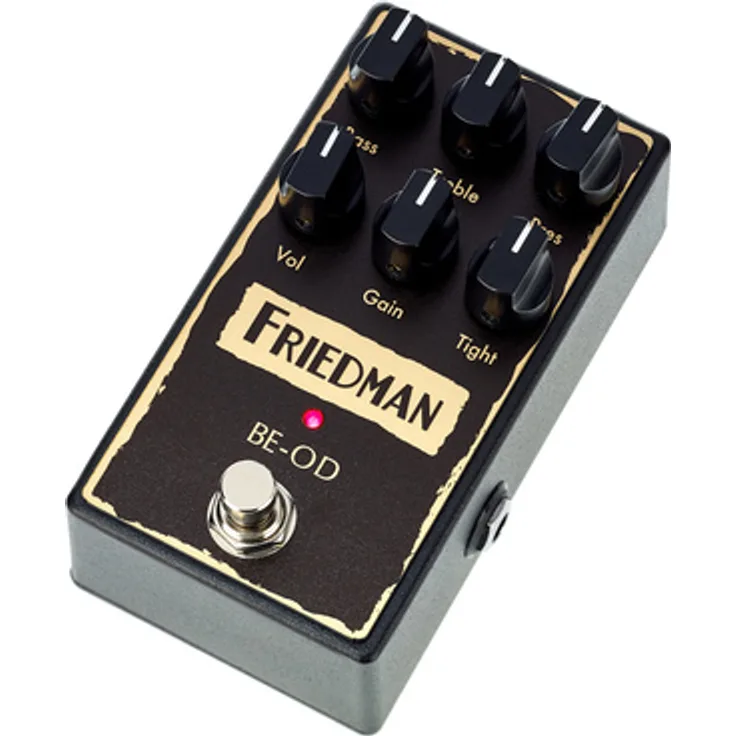 Friedman BE-OD, Overdrive-Pedal mit authentischem Röhrenverstärkerton, Regler: Volume, Gain, Tight, Bass, Treble, Presence, True Bypass, made in USA