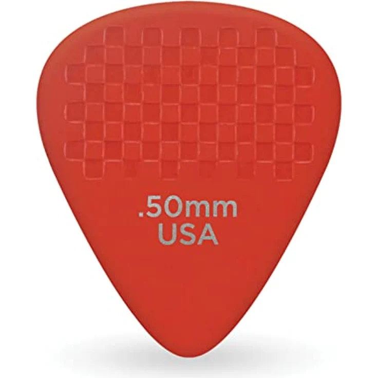 D'Addario 7DRD1-10 Planet Waves Duragrip Plektren, 0,50mm, 10 Stück, mit einzigartiger geprägter Grifffläche aus Duralin – Bild 2