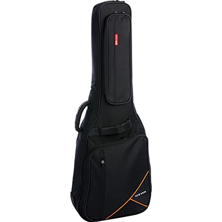 Gewa Acoustic Gigbag Premium 20, Westerngitarrentasche mit 20 mm Hochdichte Schaumstoffpolsterung, schwarz