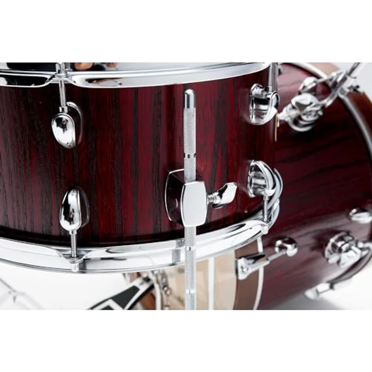 Tama Club Jam Vintage Kit -SBE, Kompakter Kesselsatz mit 18"x12" Bass Drum, Satin Burgundy Elm Finish, inkl. Cymbalarm und Tomhalter – Bild 7