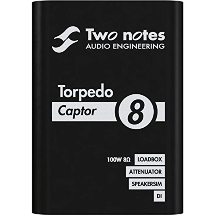 Two Notes Torpedo Captor 8 Ohm, Gitarrenverstärker mit analoger Lautsprechersimulation, 100 Watt RMS, reaktiver Lastwiderstand, Massives Metallgehäuse, kompakt – Bild 1