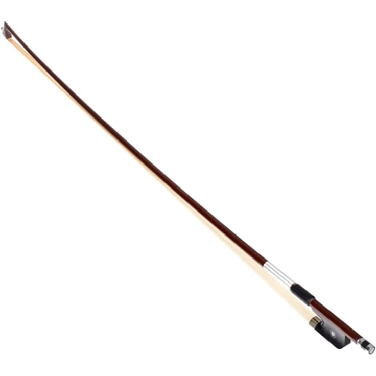 Alfred Stingl by Höfner AS22 VA Viola Bow, Holzbogen aus Massaranduba mit Neusilberbewicklung und Ebenholzfrosch, mongolisches Pferdehaar