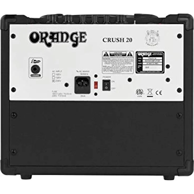 Orange Crush 20 Black, Solid State Combo für E-Gitarre mit 20 Watt Leistung, 1 x 8 Zoll Lautsprecher und 3 Band EQ, schwarz – Bild 2