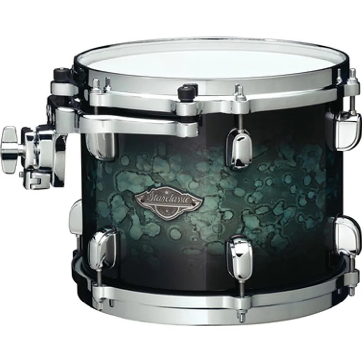 Tama 08"x06" Starclassic Performer TT MSL, Tom Tom in Molten Steel Blue Burst mit Birke-Ahorn-Kessel und Chrom-Hardware