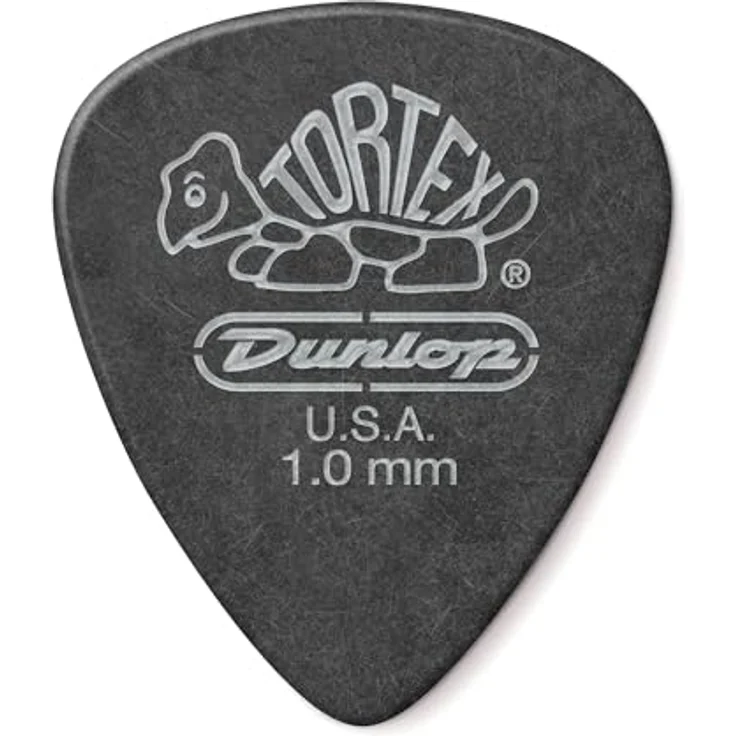Dunlop Tortex PB Standard Pick 1.0 mm, Plektrum Pack mit 12 Stück, strapazierfähig und flexibel – Bild 1