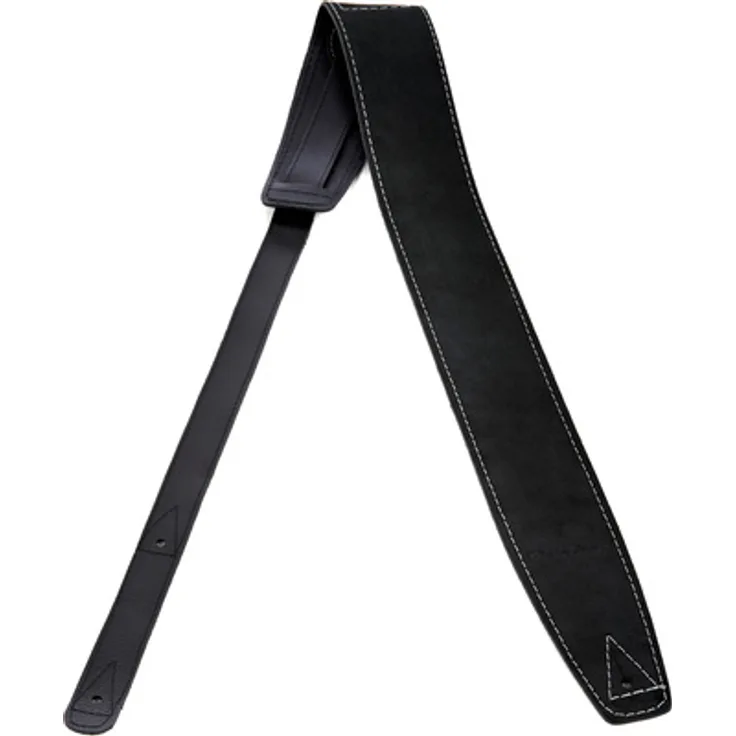 Harley Benton Suede WL-Schwarz, Gitarrengurt aus hochwertigem Wildleder, verstellbar bis 150 cm, 7,5 cm breit, Made in Europe
