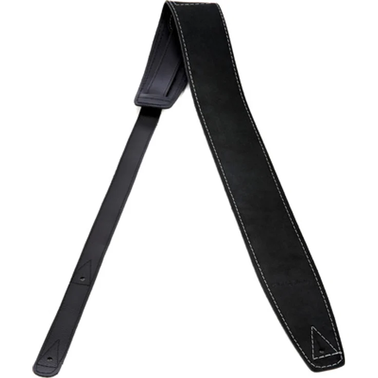 Harley Benton Suede WL-Schwarz, Gitarrengurt aus hochwertigem Wildleder, verstellbar bis 150 cm, 7,5 cm breit, Made in Europe