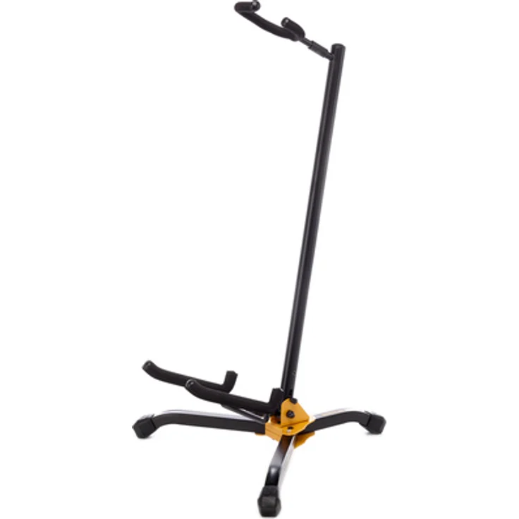 Hercules Stands HCGS-405B, Gitarren-Bassständer mit Anti Shock System und weichmacherfreiem Schaumstoff, 1,88 kg, nicht für Nitrolack-Gitarren geeignet