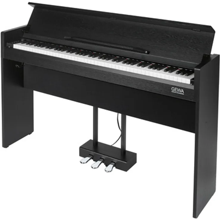 Gewa CP 510 Black, Digitalpiano mit 88 gewichteten Tasten, Steinway D274 Pianosample, Bluetooth, 21 Klänge