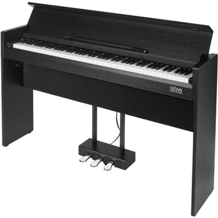 Gewa CP 510 Black, Digitalpiano mit 88 gewichteten Tasten, Steinway D274 Pianosample, Bluetooth, 21 Klänge
