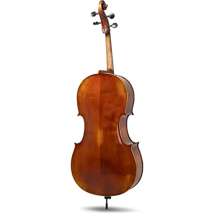 Gewa Allegro VC1 A Cello 1/4 MB, vollmassives Antik Cello aus europäischen Tonhölzern mit naturharzlackierter Oberfläche, braun-bernsteinfarben – Bild 4