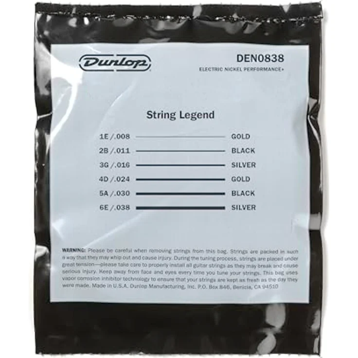 Dunlop DEN0838, E-Gitarrensaiten 8-38 Nickel, extra leicht und robust – Bild 3