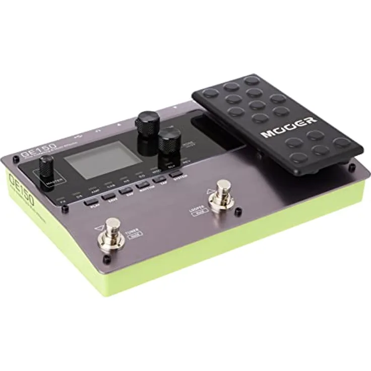 MOOER GE150 Amp Modelling Multi Effects Pedal, 55 AMP-Modelle, 151 Effekte, 200 Patches, schwarz