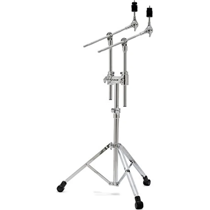 Sonor DCS 4000 Double Cymbal Stand, Doppelbeckenständer mit stufenlos neigbarer Beckenauflage und Gummifuß Design für maximale Stabilität – Bild 5