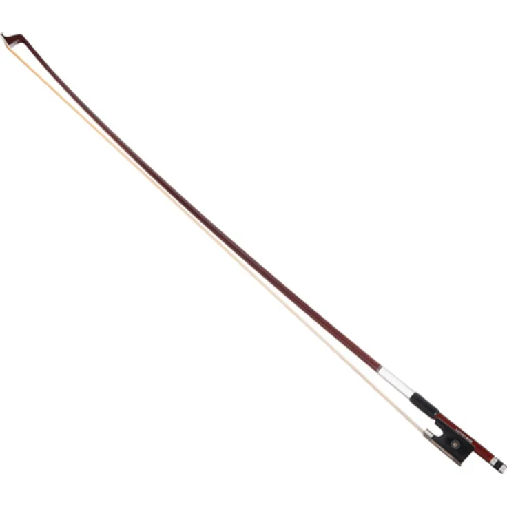 Artino Bois Carbon Violin Bow 4/4, deluxe Violinbogen mit Carbonfaser Kern, Ebenholzfrosch und Neusilber Wicklung