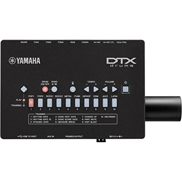 Yamaha DTX432K E-Drum Set, DTX402 Drum Modul mit 287 Sounds, 10 User Kits, USB/MIDI-Anschluss, inklusive 4x 7,5" Pads, 1x KP65 Kick Pad, 3x 10" Beckenpads – Bild 6