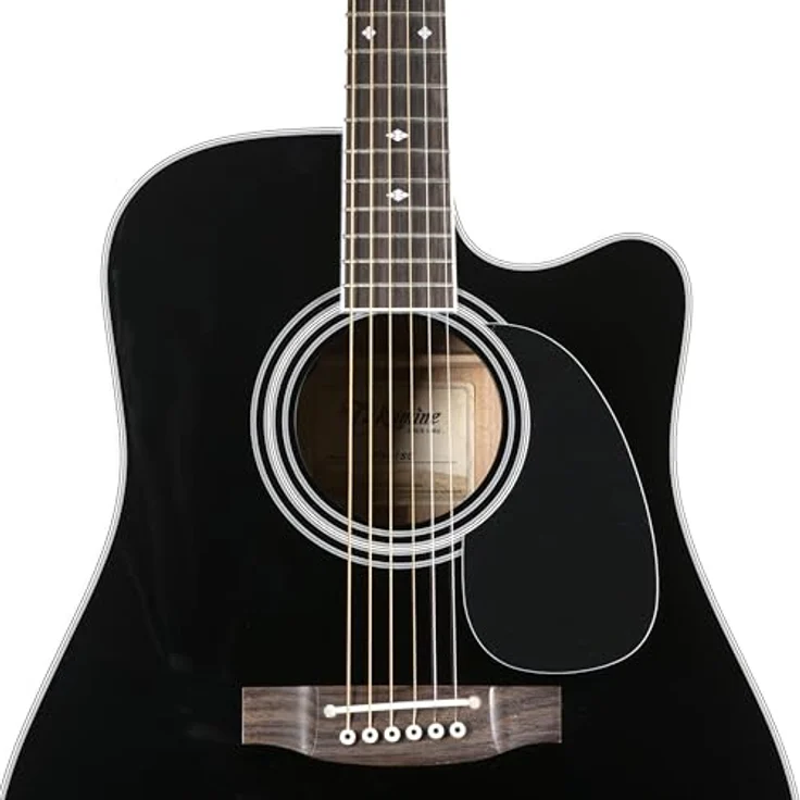 Takamine EF341SC Dreadnought Westerngitarre, massive Zederndecke, Palisander Griffbrett, CT4BII Preamp, schwarzer Hochglanz, inkl. Softcase – Bild 7