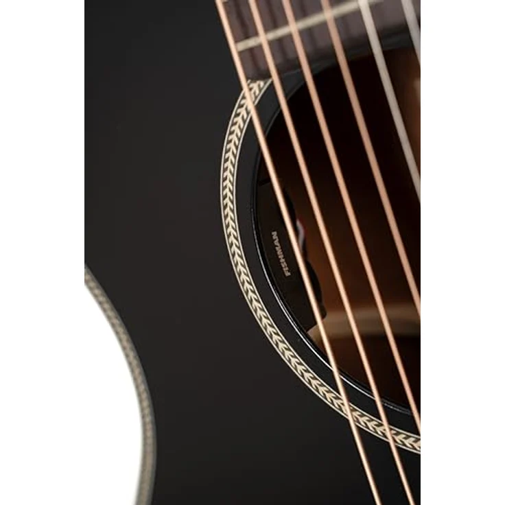 Cort Essence OC4 Black Top, Westerngitarre mit massiver Sitka-Fichtendecke, Mahagoni Korpus und Fishman Presys VT System, schwarz/natur – Bild 10