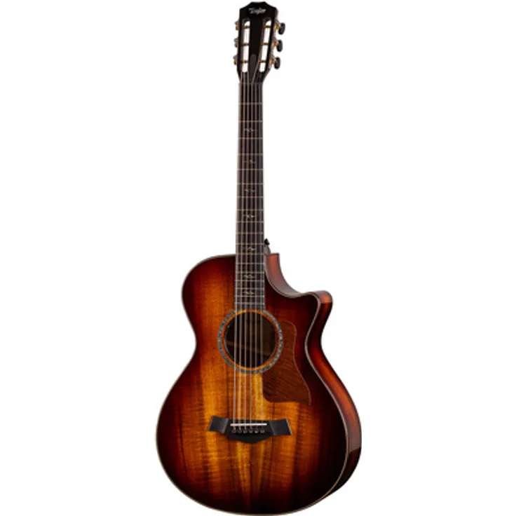 Taylor K22ce 12-Fret Next Generation, Westerngitarre mit Hawaiian Koa massiv, Hochglanz Shaded Edgeburst, inkl. Koffer