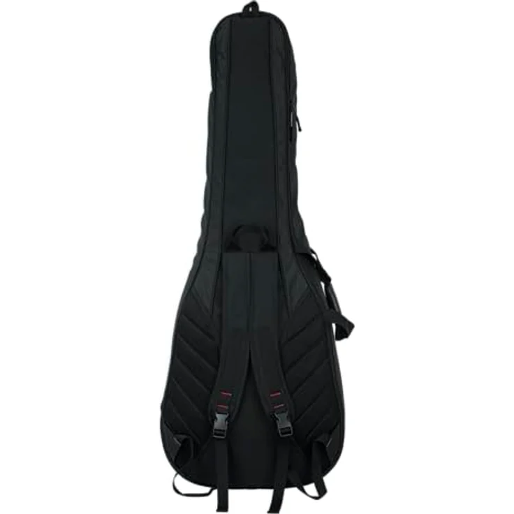 Gator 4G Series Doppel-Gitarren-Gigbag mit GFLEX 20mm Polsterung, verstellbaren Rucksackgurten, schwarz (GB-4G-ACOUELECT) – Bild 2