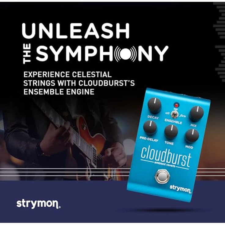 Strymon Cloudburst Reverb, Effektpedal für E-Gitarre mit mehreren Halltypen, Mono/Stereo Anschlüssen, True Bypass – Bild 2